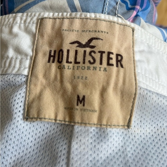 Hollister Plaid Board Shorts Blue and Pink Size Medium - Picture 3 of 3